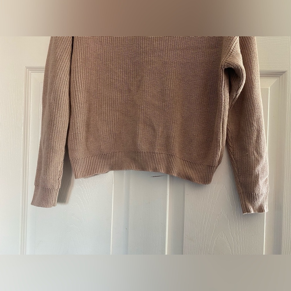 Lulus Feel it Still Taupe Knit Sweater Size Small - Picture 11 of 12
